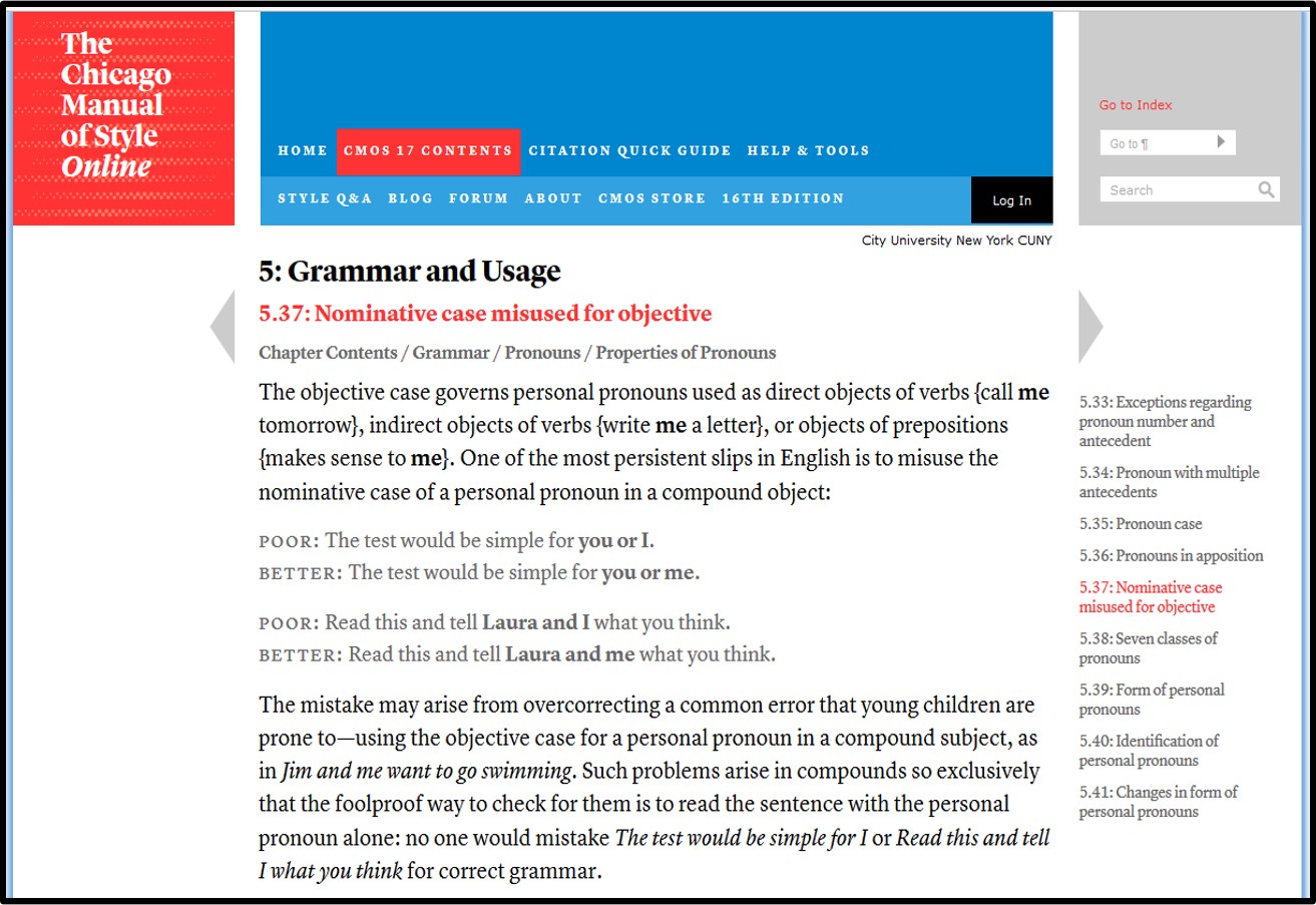 Resource Highlight: Chicago Manual of Style Online